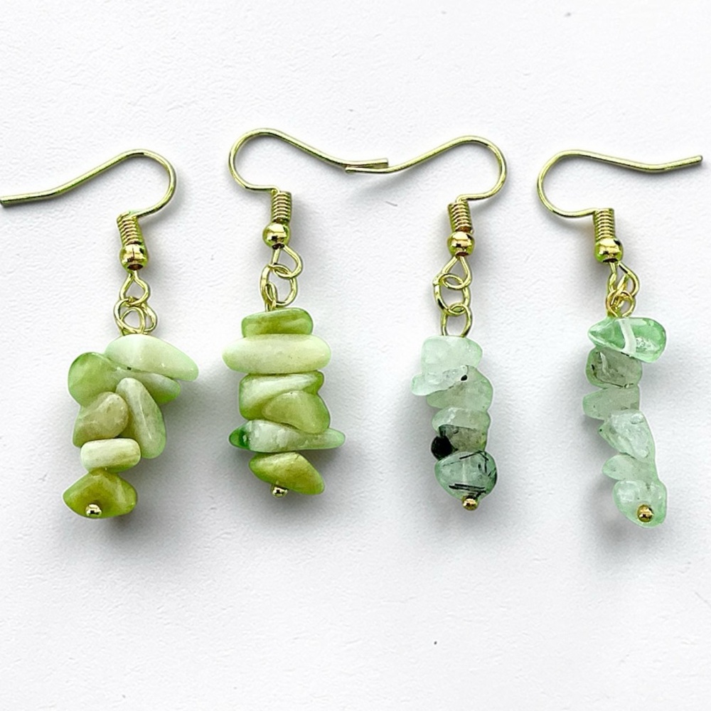 🆕 2 Pairs KIDS Gemstone Earrings-Small